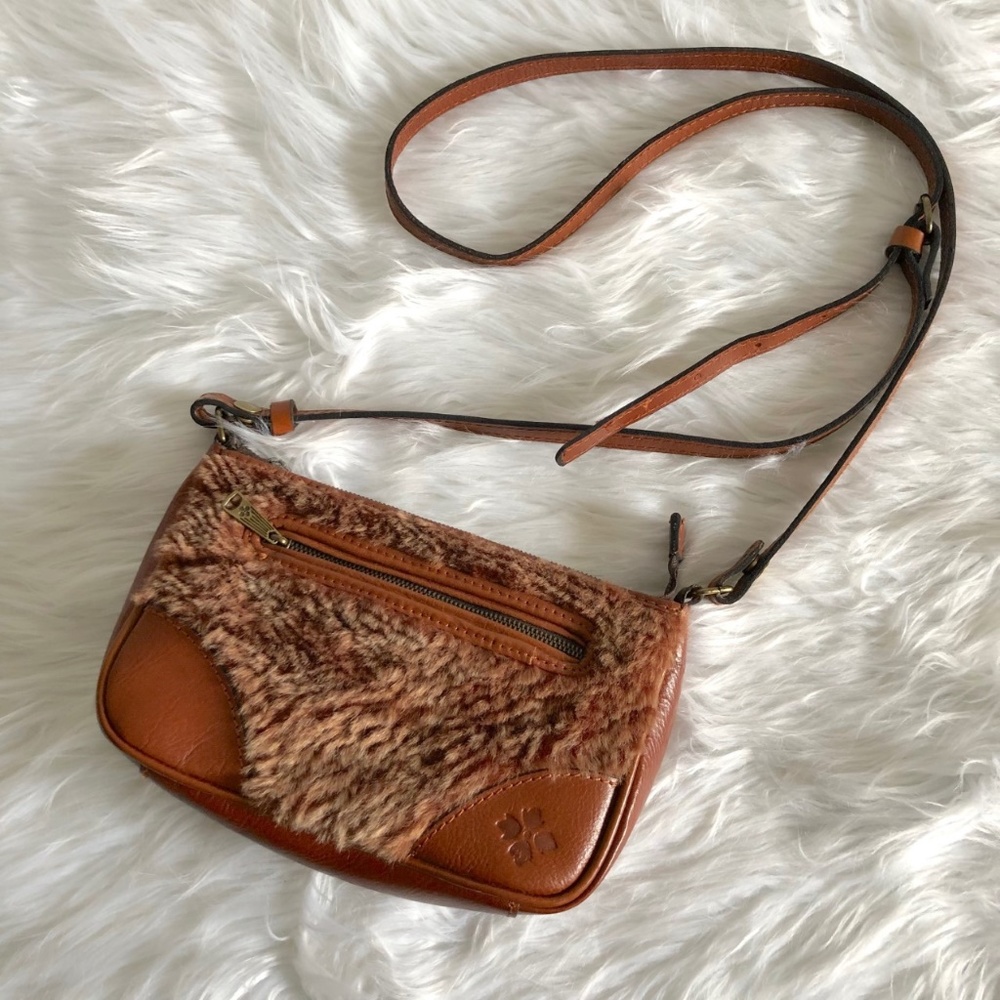 Patricia Nash Paullo Boho Laser Cut Sherpa Purse